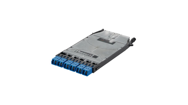 Panduit FHS9N-12-10P HD Flex LC Splice Cassette, OS2, 12-Fiber Discrete Pigtail