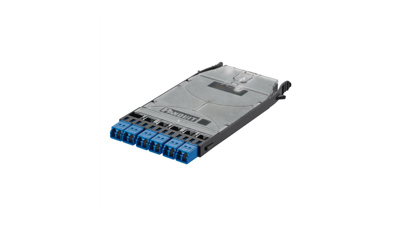 Panduit FHS9N-12-10P HD Flex LC Splice Cassette, OS2, 12-Fiber Discrete Pigtail