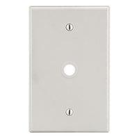 Hubbell PJ11LA Wall Plate M-Size 1-Gang, 0.406" OPG