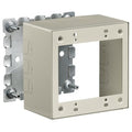 Hubbell HBL57442IVA HBL500/700/750 Series 2-Gang Box Metal Raceway, Extra Deep, Ivory