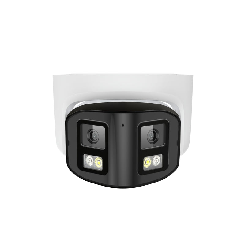 Silarius Pro Series SIL-DSD8MP28 8MP Dual Lens 180 degree Panoramic Auto Stitching PoE IP Camera OEM ODM Full color Human/Vehicle Detection, 2.8mm lens, ONVIF with 2-Way Audio (NDAA Compliant)