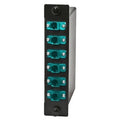 Hubbell OCRJ50G Fiber LGX Cassette, OM3, LC Duplex to MTP, Aqua