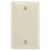 Hubbell NPJJ13LA Jumbo 1-Gang Blank Wall Plate, Light Almond