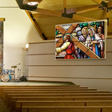 Draper 255029 Edgeless Clarion 123" Widescreen Projection Screen, Matt White