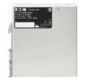 Eaton DIN24480DC 480W 24V DC DIN Rail Industrial UPS - Hardwire Input/Output - Basic - NEMA 5-20P, NEMA L5-20P - 24 x NEMA 5-20R - 120 V AC