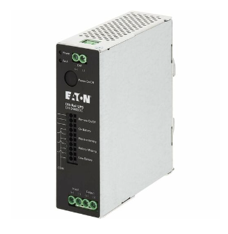 Eaton DIN24480DC 480W 24V DC DIN Rail Industrial UPS - Hardwire Input/Output - Basic - NEMA 5-20P, NEMA L5-20P - 24 x NEMA 5-20R - 120 V AC