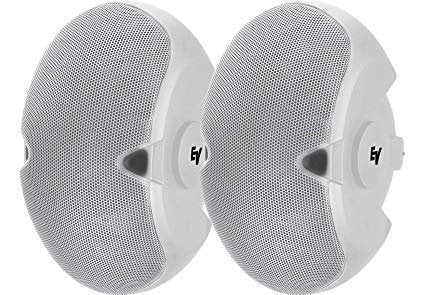 Electro-Voice EVID 4.2TW (70V/100V Transfomer Included) - 2-Way, Twin 4" Woofer and 1" Tweeter Speaker - Pair - White