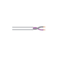 West Penn LED162PWH1000 Plenum Audio Cable, 1000' White 1-Pair 16-Gauge Unshielded, LED Compatible