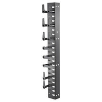 Hubbell VSS46 Vertical Cable Manager, 4" Wide and 6" Deep, Spool Design