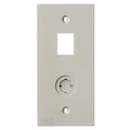 Hubbell KP2140 KP Series 1-Gang Faceplate, Coax Opening(1) Jack Opening(1), Office White