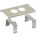 Hubbell HBL3046BEIV Raceway Plate High Definition Duplex Outlet, Ivory