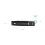 APC SMT3000RMT2U Smart-UPS 3000VA RM 2U LCD 208V
