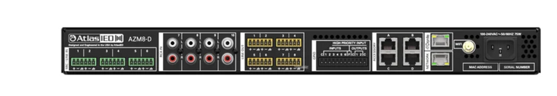 AtlasIED AZM8-D Atmosphere 8-Zone Audio Processor Dante – Silarius