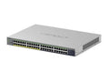 Netgear GS748PP-100NAS 48-Port Unmanaged Rack-Mountable Network Switch, 1GbE RJ45, 24 PoE+ Ports (380W), Layer 2