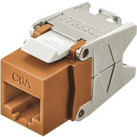 Hubbell HJU6AOR24 CAT6A Jack with Cobra-Lock Termination, 24-Pack, Orange