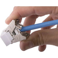 Hubbell HJU6AW CAT6A Jack with Cobra-Lock Termination, White