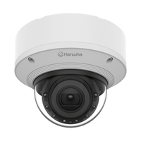 Hanwha XND-8082RV X-Series 6MP Vandal IR IP Dome Camera, 2.8-8.4mm Varifocal Lens, Signal White
