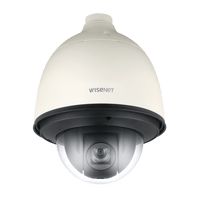 Hanwha HCP-6320HA Full-HD 1080p Analog HD Outdoor PTZ Dome Camera, 4.44-142.6mm Varifocal Lens, 32x Optical Zoom, 16x Digital Zoom, IP66, IK10, Ivory