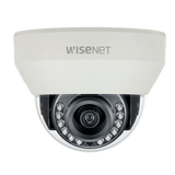 Hanwha HCD-7010RA HD+ Series 4MP Analog HD IR Dome Camera, 2.8mm Lens, Ivory