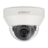 Hanwha HCD-6010 HD+ Series 2MP Analog HD Dome Camera, 2.8mm Fixed Lens, Ivory