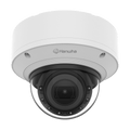 Hanwha XND-8083RV/KEX Series 6MP AI Indoor IR Vandal Dome IP Camera, 4.4-9.3mm Motorized Varifocal Lens, White, TAA Compliant
