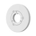 Hanwha SBO-090GP Gangbox Adapter Plate for Bullet Camera, White