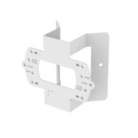 Hanwha SBD-140KMB Stainless-Steel Corner Mount Adapter, White