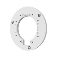 Hanwha SBD-137WMA Wall Adapter Plate for Wisenet Q AI Series Cameras Compatible with SBP-137WMW and SBP-137WMW1, Aluminum, White