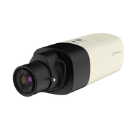 Hanwha XNB-6000/KME Series 2MP WDR Box IP Camera, Lens Not Included, Black/Ivory, TAA Compliant
