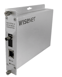 Hanwha TMC-FSTM1-B TMC-F Series 100Mbps Media Converter (B), ST Connector, mm, 1-Fiber