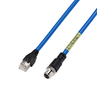 Hanwha SPP-C08100E M12 Ethernet Cable, 10m
