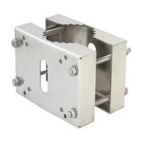 Hanwha HT-E-BFP00CL Pole Mount for Camera Housing, Stainless Steel