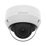 Hanwha QNV-8080R/KME Series 5MP IR Vandal Dome IP Camera, 3.2-10mm Varifocal Lens, White, TAA Compliant