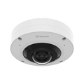 Hanwha XNF-A9014RV 12MP AI Fisheye Camera, 20m IR Viewable Length, 1.76mm Fixed Lens, IP66, NEMA4X, IK10