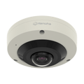 Hanwha XNF-8010RV/KME Series 6MP 360° Outdoor IR Fisheye IP Camera, 1.6mm Lens, Ivory, TAA Compliant