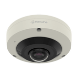 Hanwha XNF-8010RV/KME Series 6MP 360° Outdoor IR Fisheye IP Camera, 1.6mm Lens, Ivory, TAA Compliant