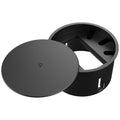 Kramer T-IN2-RND2-B In-Surface Round Table Connectivity Box for 2-Modules, Black