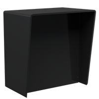 Pedestal Pro MC-PC-10-E-BLK 10" Square Polycarbonate Housing