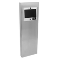 PEDESTAL PRO MX-SS-12F 54" Stainless Pedestal - ButterflyMX 11.6" Recessed Video Intercom