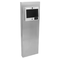 PEDESTAL PRO MX-SS-12S 54" Stainless Pedestal - ButterflyMX 11.6" Surface Video Intercom