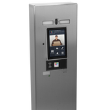 Pedestal Pro MX-SS-7F 54" Stainless Pedestal - ButterflyMX 7" Recessed Video Intercom