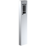Pedestal Pro MX-SS-7F 54" Stainless Pedestal - ButterflyMX 7" Recessed Video Intercom
