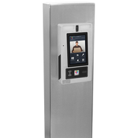 PEDESTAL MX-SS-7S 54" Stainless Pedestal - ButterflyMX 7" Surface Video Intercom