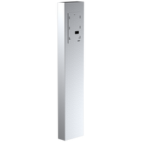 Pedestal Pro MX-SS-7S 54" Stainless Pedestal - ButterflyMX 7" Surface Video Intercom