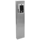 Pedestal Pro MX-SS-7S 54" Stainless Pedestal - ButterflyMX 7" Surface Video Intercom