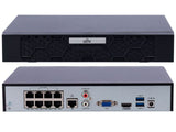 Uniview NVR501-08B-P8 8-Channel NVR, 8 PoE Ports