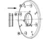 Pelco BU-ADAPTER Adapter Plate for Conduit Box for IR Bullet Surface Mounting