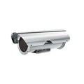 Pelco NXM36K1000 Housing for Aggressive Environments with Sunshield and Heater, 120/230VAC, 40W, Stainless Steel
