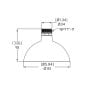 Pelco SRXV2-PDNT-1002 Outdoor Pendant Dome Cap