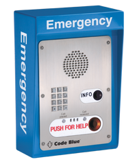 Code Blue SLNF0175 CB 4-r Help Point Emergency Communication Call Box, Wireless, 4G/LTE, 24VDC
